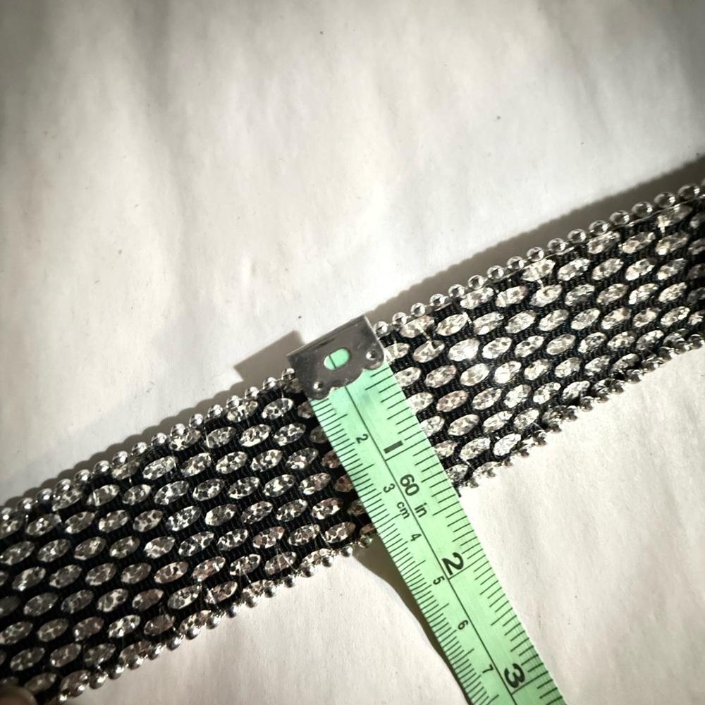 Mudd Belt Silver Sparkle Vintage - Picture 5 of 5